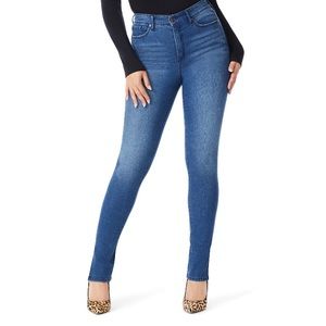 Sofia vergara jeans Rosa super high rise skinny with slit hem